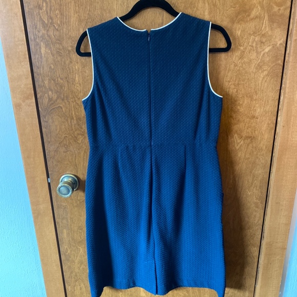 Navy blue sleeveless dress - Picture 2 of 2